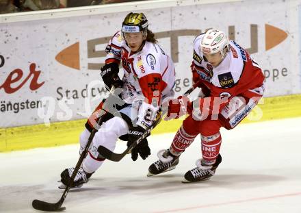 EBEL. Eishockey Bundesliga. KAC gegen 	HC Orli Znojmo. Patrick Harand, (KAC), Libor Sulak   (Znojmo). Klagenfurt, am 3.3.2017.
Foto: Kuess

---
pressefotos, pressefotografie, kuess, qs, qspictures, sport, bild, bilder, bilddatenbank