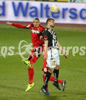 Fussball Bundesliga. RZ Pellets WAC gegen FC Admira Wacker Moedling.  Philipp Prosenik,  (WAC), Markus Wostry (Moedling). Wolfsberg, am 4.3.2017.
Foto: Kuess

---
pressefotos, pressefotografie, kuess, qs, qspictures, sport, bild, bilder, bilddatenbank