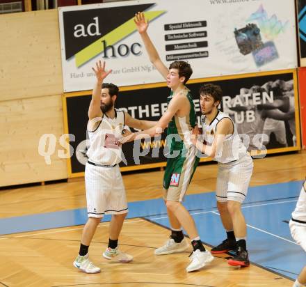 Basketball 2. Bundesliga. GD 20. Runde. Woerthersee Piraten gegen Dornbirn Lions. Allesch Edgar, Andreas Nuck (Piraten), Luka Brajkovic (Dornbirn). Klagenfurt, am 11.3.2017.
Foto: Kuess
---
pressefotos, pressefotografie, kuess, qs, qspictures, sport, bild, bilder, bilddatenbank