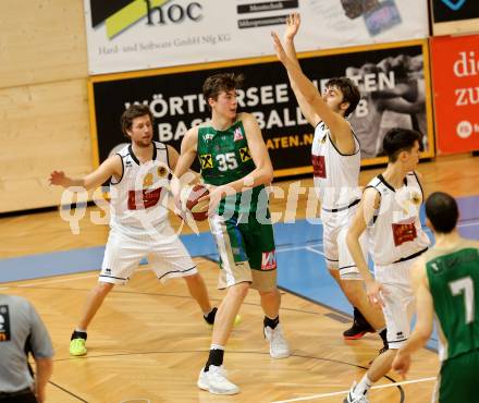 Basketball 2. Bundesliga. GD 20. Runde. Woerthersee Piraten gegen Dornbirn Lions. Alexander Della Schiava, Andreas Nuck (Piraten), Luka Brajkovic (Dornbirn). Klagenfurt, am 11.3.2017.
Foto: Kuess
---
pressefotos, pressefotografie, kuess, qs, qspictures, sport, bild, bilder, bilddatenbank