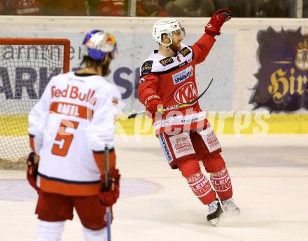 EBEL. Eishockey Bundesliga. KAC gegen 	EC Red Bull Salzburg. Torjubel Matthew Neal (KAC). Klagenfurt, am 21.3.2017.
Foto: Kuess

---
pressefotos, pressefotografie, kuess, qs, qspictures, sport, bild, bilder, bilddatenbank