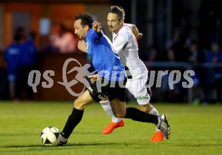 Fussball Kaerntner Liga. SAK gegen ASV. Thomas Riedl, (SAK), Matthias Dollinger  (ASV). Klagenfurt, am 24.3.2017.
Foto: Kuess
---
pressefotos, pressefotografie, kuess, qs, qspictures, sport, bild, bilder, bilddatenbank