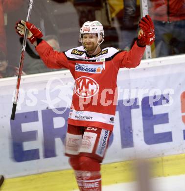 EBEL. Eishockey Bundesliga. KAC gegen 	EC Red Bull Salzburg. Torjubel Jamie Lundmark (KAC). Klagenfurt, am 26.3.2017.
Foto: Kuess

---
pressefotos, pressefotografie, kuess, qs, qspictures, sport, bild, bilder, bilddatenbank