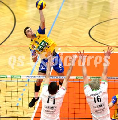 Volleyball. DenizBank AG Volley League Men. Semifinale. SK Posojilnica Aich/Dob gegen UVC Holding Graz. Peter Mlynarcik (Aich/Dob). Bleiburg, am 25.3.2017.
Foto: Kuess
---
pressefotos, pressefotografie, kuess, qs, qspictures, sport, bild, bilder, bilddatenbank