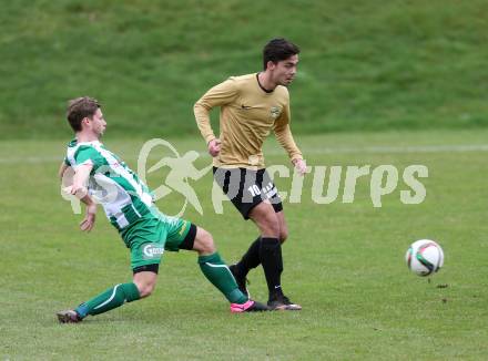 Fussball. Kaerntner Liga. Koettmannsdorf gegen Lienz. Dominik Kruschitz (Koettmannsdorf), Lukas Steiner (Lienz). Koettmannsdorf, 26.3.2017.
Foto: Kuess
---
pressefotos, pressefotografie, kuess, qs, qspictures, sport, bild, bilder, bilddatenbank