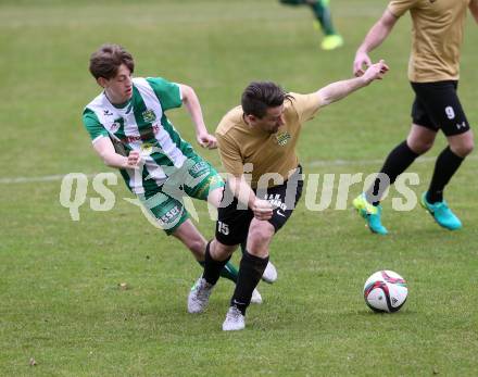 Fussball. Kaerntner Liga. Koettmannsdorf gegen Lienz. Christian Sablatnig (Koettmannsdorf), Raoul Julian Iglesias Masenlle (Lienz). Koettmannsdorf, 26.3.2017.
Foto: Kuess
---
pressefotos, pressefotografie, kuess, qs, qspictures, sport, bild, bilder, bilddatenbank