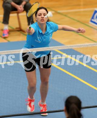 Badminton 2. Bundesliga. ASKOE Kelag Kaernten gegen BC Feldkirch.  Atanaska Yurieva Spasova, (Kaernten). Klagenfurt, am 25.3.2017.
Foto: Kuess
---
pressefotos, pressefotografie, kuess, qs, qspictures, sport, bild, bilder, bilddatenbank