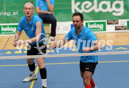 Badminton 2. Bundesliga. ASKOE Kelag Kaernten gegen BC Feldkirch.  Martin Cerkovnik, Blagovest Kisyov (Kaernten). Klagenfurt, am 25.3.2017.
Foto: Kuess
---
pressefotos, pressefotografie, kuess, qs, qspictures, sport, bild, bilder, bilddatenbank