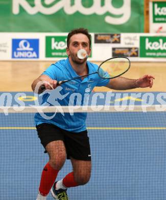 Badminton 2. Bundesliga. ASKOE Kelag Kaernten gegen BC Feldkirch.  Blagovest Kisyov (Kaernten). Klagenfurt, am 25.3.2017.
Foto: Kuess
---
pressefotos, pressefotografie, kuess, qs, qspictures, sport, bild, bilder, bilddatenbank