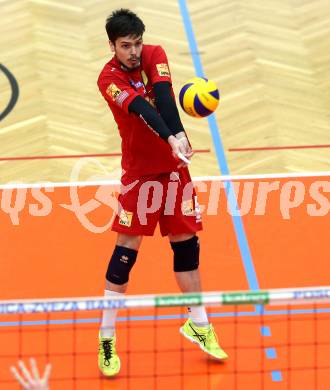 Volleyball. DenizBank AG Volley League Men. Semifinale. SK Posojilnica Aich/Dob gegen UVC Holding Graz. Martin Nicolas Weber (Aich/Dob). Bleiburg, am 25.3.2017.
Foto: Kuess
---
pressefotos, pressefotografie, kuess, qs, qspictures, sport, bild, bilder, bilddatenbank