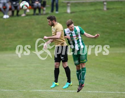 Fussball. Kaerntner Liga. Koettmannsdorf gegen Lienz. Christopher Sallinger (Koettmannsdorf), Lukas Steiner (Lienz). Koettmannsdorf, 26.3.2017.
Foto: Kuess
---
pressefotos, pressefotografie, kuess, qs, qspictures, sport, bild, bilder, bilddatenbank
