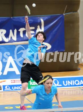 Badminton 2. Bundesliga. ASKOE Kelag Kaernten gegen BC Feldkirch. Atanaska Yurieva Spasova, Jenny Ertl (Kaernten). Klagenfurt, am 25.3.2017.
Foto: Kuess
---
pressefotos, pressefotografie, kuess, qs, qspictures, sport, bild, bilder, bilddatenbank
