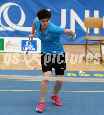 Badminton 2. Bundesliga. ASKOE Kelag Kaernten gegen BC Feldkirch.  Jenny Ertl (Kaernten). Klagenfurt, am 25.3.2017.
Foto: Kuess
---
pressefotos, pressefotografie, kuess, qs, qspictures, sport, bild, bilder, bilddatenbank