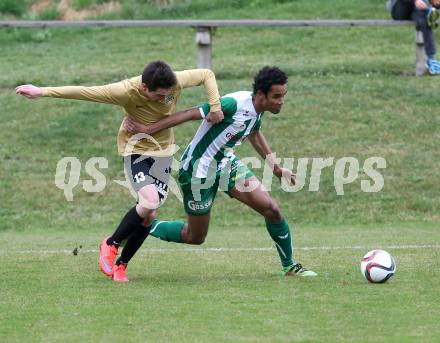 Fussball. Kaerntner Liga. Koettmannsdorf gegen Lienz. Philipp Gatti (Koettmannsdorf), Aziz Olayemi Ayodeji (Lienz). Koettmannsdorf, 26.3.2017.
Foto: Kuess
---
pressefotos, pressefotografie, kuess, qs, qspictures, sport, bild, bilder, bilddatenbank