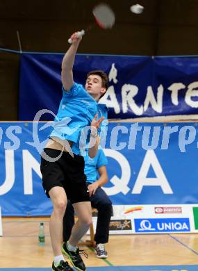 Badminton 2. Bundesliga. ASKOE Kelag Kaernten gegen BC Feldkirch.  Philip Birker (Kaernten). Klagenfurt, am 25.3.2017.
Foto: Kuess
---
pressefotos, pressefotografie, kuess, qs, qspictures, sport, bild, bilder, bilddatenbank