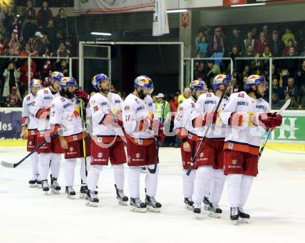 EBEL. Eishockey Bundesliga. KAC gegen 	EC Red Bull Salzburg. enttaeuschte Spieler   (Salzburg). Klagenfurt, am 26.3.2017.
Foto: Kuess

---
pressefotos, pressefotografie, kuess, qs, qspictures, sport, bild, bilder, bilddatenbank