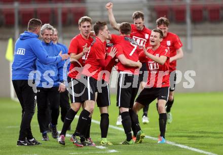 Fussball Regionalliga. SK Austria Klagenfurt gegen St. Florian. Torjubel (St. Florian). Klagenfurt, am 31.3.2017.
Foto: Kuess
---
pressefotos, pressefotografie, kuess, qs, qspictures, sport, bild, bilder, bilddatenbank