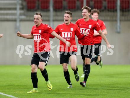 Fussball Regionalliga. SK Austria Klagenfurt gegen St. Florian. Torjubel (St. Florian). Klagenfurt, am 31.3.2017.
Foto: Kuess
---
pressefotos, pressefotografie, kuess, qs, qspictures, sport, bild, bilder, bilddatenbank