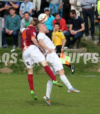 Fussball. Unterliga West. Ludmannsdorf gegen Rosegg. Valentin Denis Lausegger (Ludmannsdorf), Daniel Oswald (Rosegg). Ludmannsdorf, 2. 4. 2017.
Fotos: Kuess
---
pressefotos, pressefotografie, kuess, qs, qspictures, sport, bild, bilder, bilddatenbank