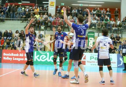 AVL. DenizBank AG Volley League Men. Finale. SK Posojilnica Aich/Dob gegen Hypo Tirol VT. Jubel (Tirol). Bleiburg, am 6.4.2017.
Foto: Kuess
---
pressefotos, pressefotografie, kuess, qs, qspictures, sport, bild, bilder, bilddatenbank