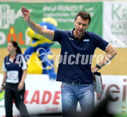 AVL. DenizBank AG Volley League Men. Finale. SK Posojilnica Aich/Dob gegen Hypo Tirol VT. Trainer Daniel Gavan  (Tirol). Bleiburg, am 6.4.2017.
Foto: Kuess
---
pressefotos, pressefotografie, kuess, qs, qspictures, sport, bild, bilder, bilddatenbank