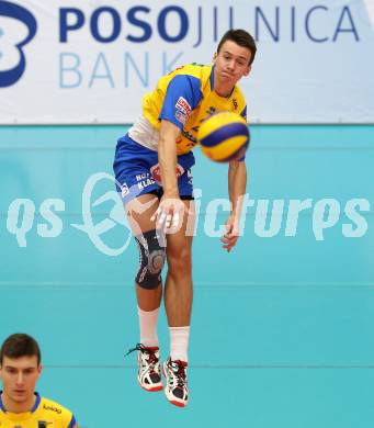AVL. DenizBank AG Volley League Men. Finale. SK Posojilnica Aich/Dob gegen Hypo Tirol VT. Michal Petras (Aich Dob). Bleiburg, am 6.4.2017.
Foto: Kuess
---
pressefotos, pressefotografie, kuess, qs, qspictures, sport, bild, bilder, bilddatenbank