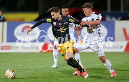 Fussball Bundesliga. RZ Pellets WAC gegen Cashpoint SCR Altach. Christopher Wernitznig,  (WAC), Nikola Zivotic (Altach). Wolfsberg, am 8.3.2017.
Foto: Kuess

---
pressefotos, pressefotografie, kuess, qs, qspictures, sport, bild, bilder, bilddatenbank