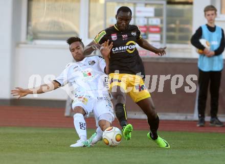 Fussball Bundesliga. RZ Pellets WAC gegen Cashpoint SCR Altach. Stephan Palla,  (WAC), Nicolas Brice Moumi Ngamaleu (Altach). Wolfsberg, am 8.3.2017.
Foto: Kuess

---
pressefotos, pressefotografie, kuess, qs, qspictures, sport, bild, bilder, bilddatenbank