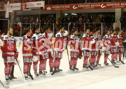 EBEL. Eishockey Bundesliga. KAC gegen 	UPC Vienna Capitals. KAC enttauescht. Klagenfurt, am 7.4.2017.
Foto: Kuess

---
pressefotos, pressefotografie, kuess, qs, qspictures, sport, bild, bilder, bilddatenbank
