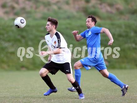Fussball. Kaerntner Liga. Eberstein gegen ASV. Thomas Rabitsch (Eberstein), Matthias Dollinger (ASV). Eberstein, 8.4.2017.
Foto: Kuess
---
pressefotos, pressefotografie, kuess, qs, qspictures, sport, bild, bilder, bilddatenbank