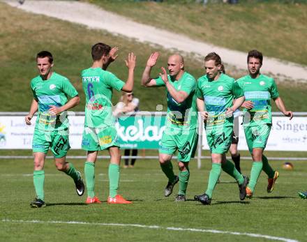 Fussball. Kaerntner Liga. Koettmannsdorf gegen Lendorf. Torjubel Mario Nagy  (Lendorf). Koettmannsdorf, 9.4.2017.
Foto: Kuess
---
pressefotos, pressefotografie, kuess, qs, qspictures, sport, bild, bilder, bilddatenbank
