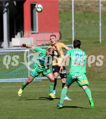 Fussball. Kaerntner Liga. Koettmannsdorf gegen Lendorf. Aner Mandzic (Koettmannsdorf), Martin Morgenstern (Lendorf). Koettmannsdorf, 9.4.2017.
Foto: Kuess
---
pressefotos, pressefotografie, kuess, qs, qspictures, sport, bild, bilder, bilddatenbank
