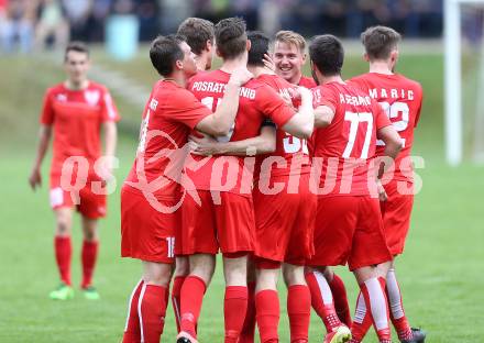Fussball Kaerntner Liga. ATUS Ferlach gegen WAC Amateure. Torjubel (Ferlach). Ferlach, am 13.4.2017.
Foto: Kuess
---
pressefotos, pressefotografie, kuess, qs, qspictures, sport, bild, bilder, bilddatenbank