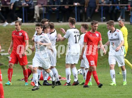 Fussball Kaerntner Liga. ATUS Ferlach gegen WAC Amateure. Torjubel (WAC). Ferlach, am 13.4.2017.
Foto: Kuess
---
pressefotos, pressefotografie, kuess, qs, qspictures, sport, bild, bilder, bilddatenbank