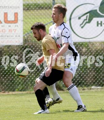 Fussball Kaerntner Liga. Koettmannsdorf gegen Voelkermarkt. Jakob Orgonyi, (Koettmannsdorf), Manuel Primusch  (Voelkermarkt). Koettmannsdorf, am 23.4.2017.
Foto: Kuess
---
pressefotos, pressefotografie, kuess, qs, qspictures, sport, bild, bilder, bilddatenbank