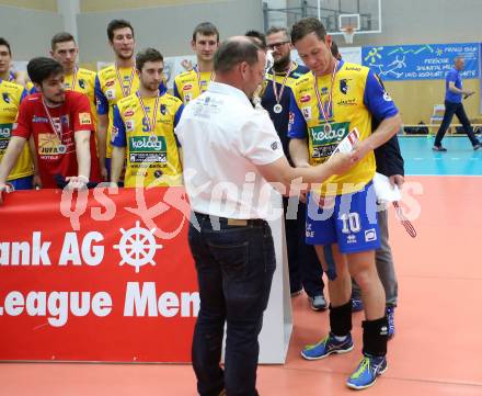 AVL. DenizBank AG Volley League Men. 5. Finalspiel. SK Posojilnica Aich/Dob gegen Hypo Tirol VT. Nejc Pusnik (Aich Dob). Bleiburg, am 23.4.2017.
Foto: Kuess
---
pressefotos, pressefotografie, kuess, qs, qspictures, sport, bild, bilder, bilddatenbank