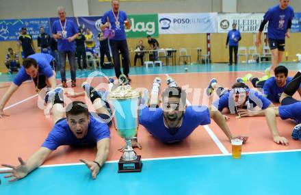 AVL. DenizBank AG Volley League Men. 5. Finalspiel. SK Posojilnica Aich/Dob gegen Hypo Tirol VT.  Meisterjubel Tirol. Bleiburg, am 23.4.2017.
Foto: Kuess
---
pressefotos, pressefotografie, kuess, qs, qspictures, sport, bild, bilder, bilddatenbank