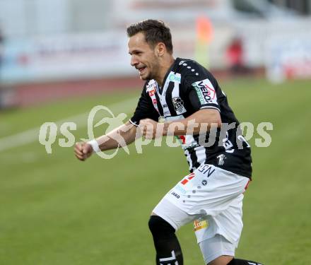 Fussball Bundesliga. RZ Pellets WAC gegen  SV Mattersburg. Torjubel Daniel Offenbacher,  (WAC). Wolfsberg, am 29.4.2017.
Foto: Kuess

---
pressefotos, pressefotografie, kuess, qs, qspictures, sport, bild, bilder, bilddatenbank
