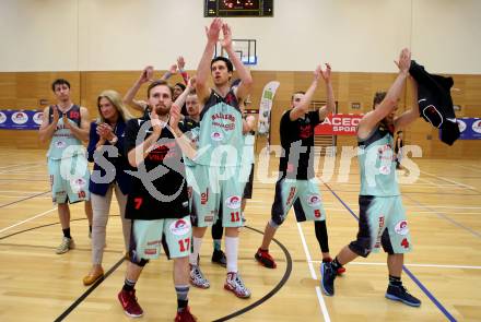 Basketball 2. Bundesliga. Playoff  SF2.  Villach Raiders gegen Mistelbach Mustangs. Jubel (Villach). Villach, am 29.4.2017.
Foto: Kuess
---
pressefotos, pressefotografie, kuess, qs, qspictures, sport, bild, bilder, bilddatenbank