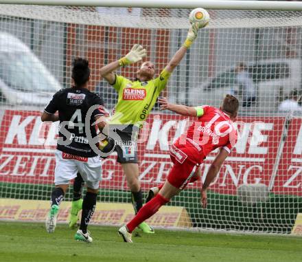 Fussball Bundesliga. RZ Pellets WAC gegen  FK Austria Wien. Alexander Kofler,  (WAC), Alexander Gruenwald (Austria Wien). Wolfsberg, am 20.5.2017.
Foto: Kuess

---
pressefotos, pressefotografie, kuess, qs, qspictures, sport, bild, bilder, bilddatenbank