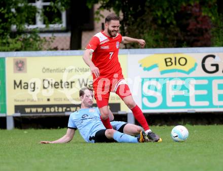 Fussball. Unterliga Ost. KAC 1909 gegen Sirnitz. Toni Krijan (KAC), Michael Golznig (Sirnitz). Klagenfurt, 6.5.2017.
Foto: Kuess
---
pressefotos, pressefotografie, kuess, qs, qspictures, sport, bild, bilder, bilddatenbank