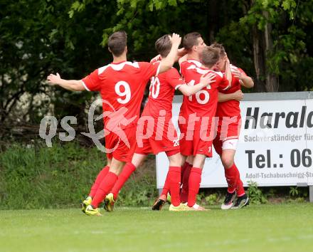 Fussball. Unterliga Ost. KAC 1909 gegen Sirnitz. Torjubel  Lukas Lausegger (KAC). Klagenfurt, 6.5.2017.
Foto: Kuess
---
pressefotos, pressefotografie, kuess, qs, qspictures, sport, bild, bilder, bilddatenbank