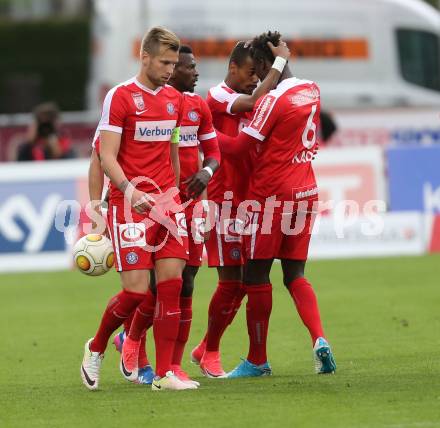 Fussball Bundesliga. RZ Pellets WAC gegen  FK Austria Wien. Torjubel Felipe Augusto Rodrigues Pires (Austria Wien). Wolfsberg, am 20.5.2017.
Foto: Kuess

---
pressefotos, pressefotografie, kuess, qs, qspictures, sport, bild, bilder, bilddatenbank