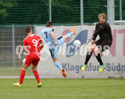 Fussball. Unterliga Ost. KAC 1909 gegen Sirnitz. Benjamin Reichart, Marcel Guenther Kuster (KAC), Michael Spitzer (Sirnitz). Klagenfurt, 6.5.2017.
Foto: Kuess
---
pressefotos, pressefotografie, kuess, qs, qspictures, sport, bild, bilder, bilddatenbank