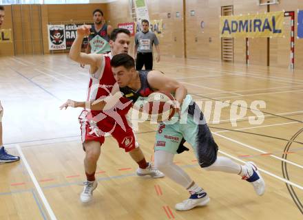 Basketball 2. Bundesliga. Playoff.  Villach Raiders gegen St. Poelten Dragons.  Luka Gvozden (Villach), Hannes Obermann (St. Poelten). Villach, am 21.5.2017.
Foto: Kuess
---
pressefotos, pressefotografie, kuess, qs, qspictures, sport, bild, bilder, bilddatenbank
