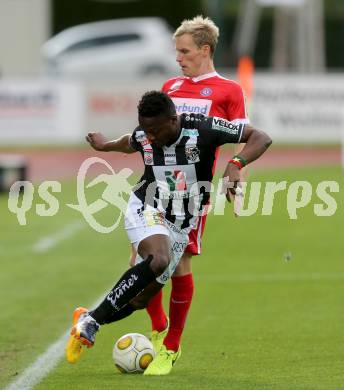 Fussball Bundesliga. RZ Pellets WAC gegen  FK Austria Wien. Issiaka Ouedraogo,  (WAC), Thomas Salamon (Austria Wien). Wolfsberg, am 20.5.2017.
Foto: Kuess

---
pressefotos, pressefotografie, kuess, qs, qspictures, sport, bild, bilder, bilddatenbank