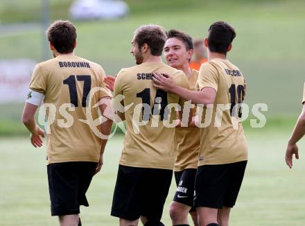 Fussball Kaerntner Liga. Koettmannsdorf gegen Spittal. Torjubel (Koettmannsdorf). Koettmannsdorf, am 24.5.2017.
Foto: Kuess
---
pressefotos, pressefotografie, kuess, qs, qspictures, sport, bild, bilder, bilddatenbank