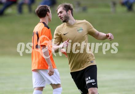 Fussball Kaerntner Liga. Koettmannsdorf gegen Spittal. Torjubel Christian Schimmel (Koettmannsdorf). Koettmannsdorf, am 24.5.2017.
Foto: Kuess
---
pressefotos, pressefotografie, kuess, qs, qspictures, sport, bild, bilder, bilddatenbank