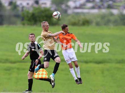 Fussball Kaerntner Liga. Koettmannsdorf gegen Spittal. Aner Mandzic,  (Koettmannsdorf),Thomas Zraunig (Spittal). Koettmannsdorf, am 24.5.2017.
Foto: Kuess
---
pressefotos, pressefotografie, kuess, qs, qspictures, sport, bild, bilder, bilddatenbank