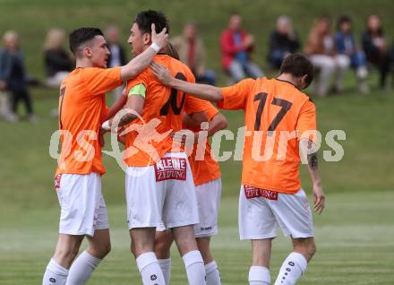 Fussball Kaerntner Liga. Koettmannsdorf gegen Spittal. Torjubel Dejan Kecanovic (Spittal). Koettmannsdorf, am 24.5.2017.
Foto: Kuess
---
pressefotos, pressefotografie, kuess, qs, qspictures, sport, bild, bilder, bilddatenbank